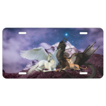Mythology Dragon Griffin Unicorn Pegasus License Plate Mythology Dragon Griffin Unicorn Pegasus License Plate