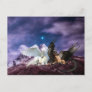 Mythology Dragon Griffin Unicorn Pegasus Postcard