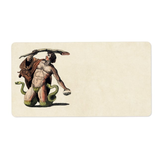 Mythology Educational Plate Label (Front)