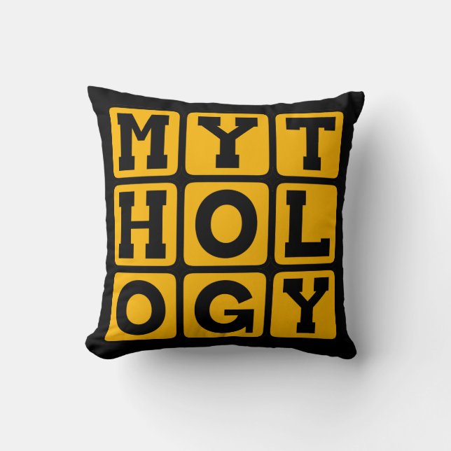 Mythology, Folklore and Legend Throw Pillow (Front)
