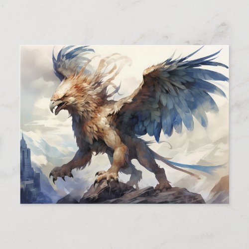Mythology Griffin Gryphon Postcard