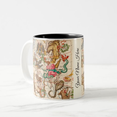 Mythology Medieval Astronomy Vintage Art Two_Tone Coffee Mug