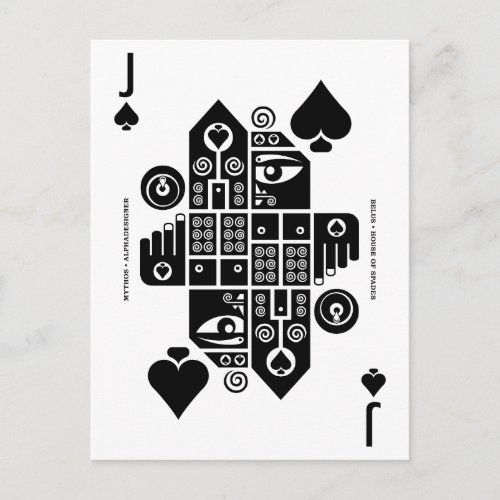Mythos Belus Jack of Spades Postcard