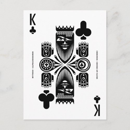 Mythos Chronos King of Clubs Postcard