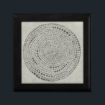 Mythos - Circle Gift Box<br><div class="desc">Mythos I by Chariklia Zarris. Circle design composed of multiple dots against a neutral background.</div>