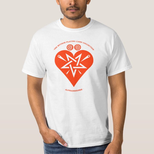Mythos Collection Hearts Suite Symbol T-Shirt (Front)