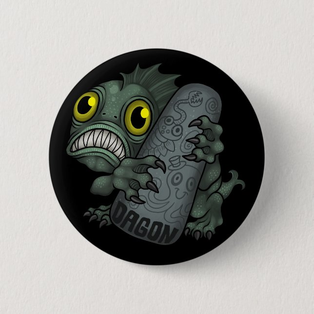 MYTHOS: Dagon Button (Front)