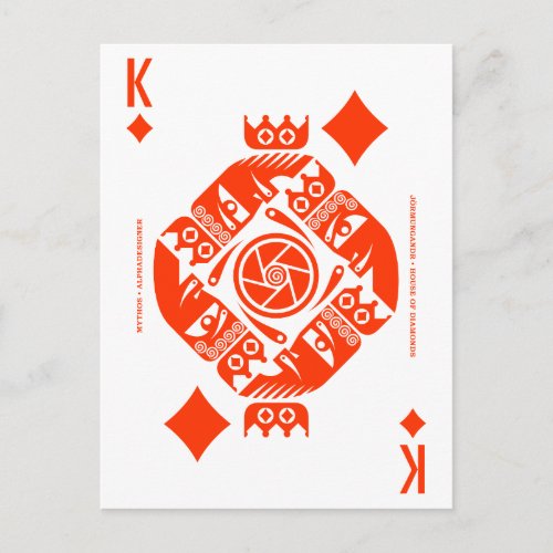 Mythos Jormungandr King of Diamonds Postcard
