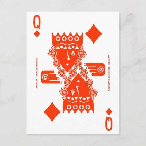 Mythos Lakshmi Queen of Diamonds Postcard