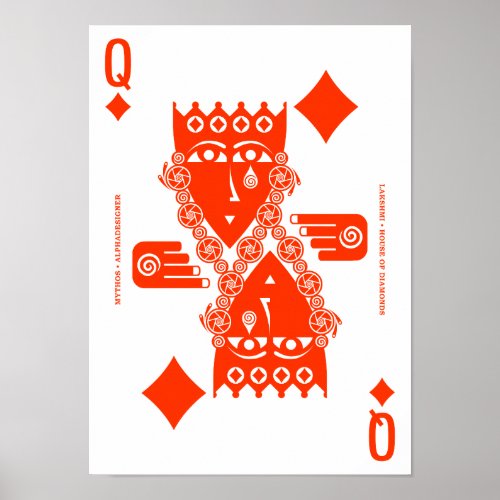 Mythos Lakshmi Queen of Diamonds Poster