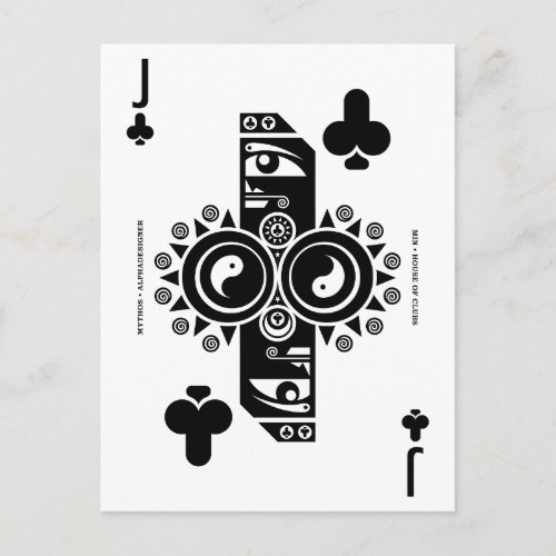Mythos Min Jack of Clubs Postcard