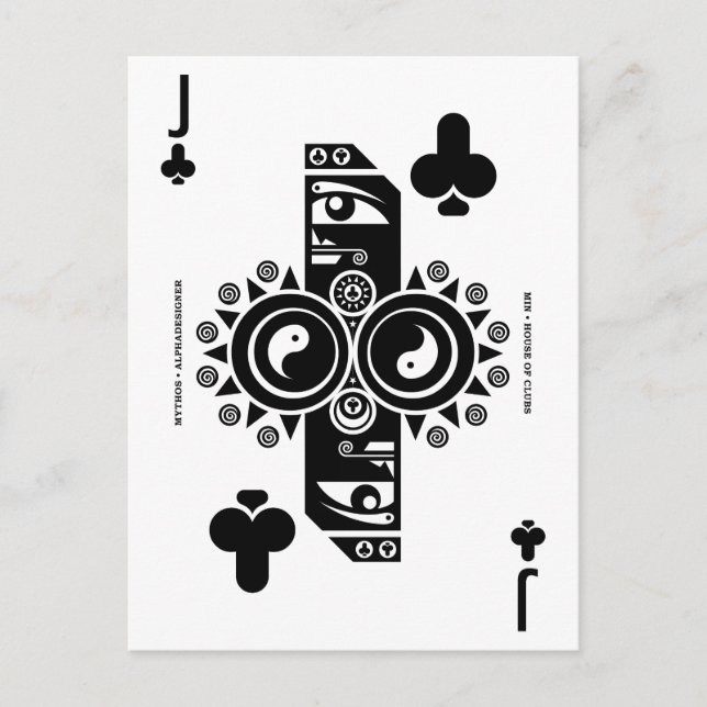 Mythos Min Jack of Clubs Postcard (Front)