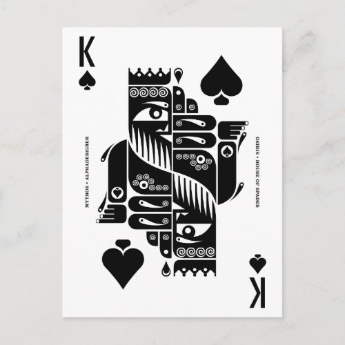 Mythos Osiris King of Spades Postcard