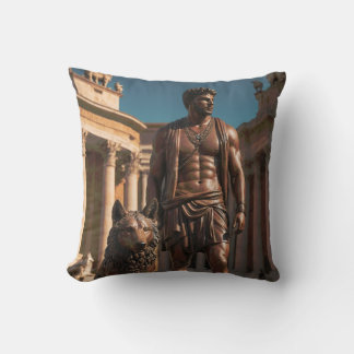 Myths & Legends: Romulus and Remus Throw Pillow