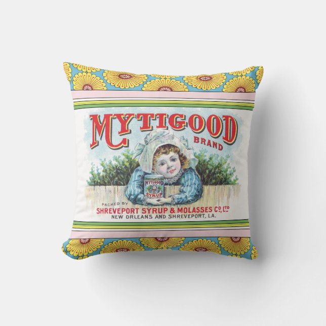 Mytigood Throw Pillow (Front)