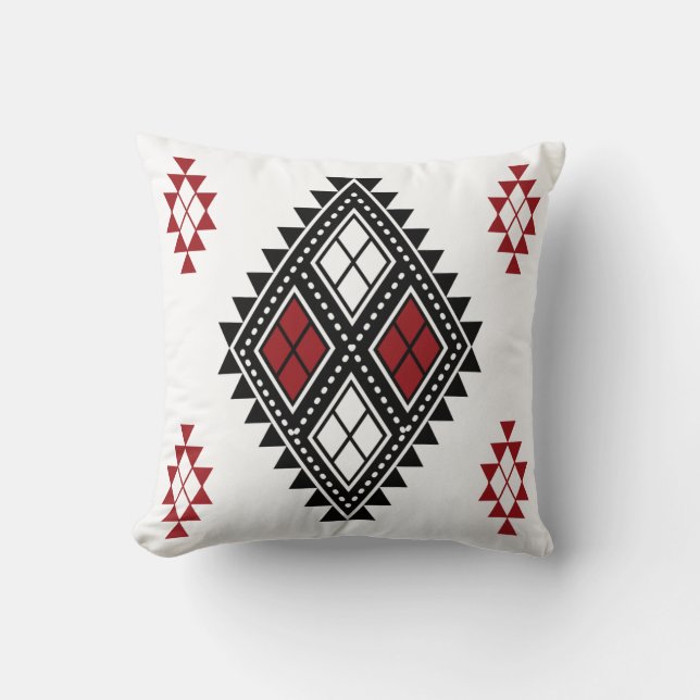 M'zab pattern throw pillow (Front)