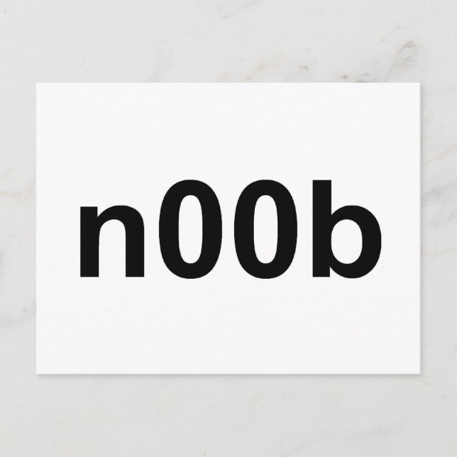n00b postcard (Front)