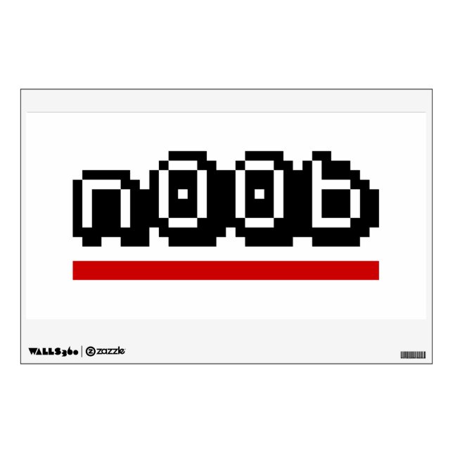 n00b wall decal (Front)