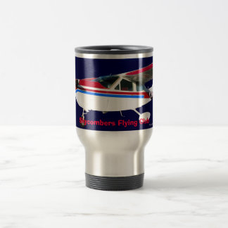 N13HK Portrait, Skycombers Flying Club Travel Mug