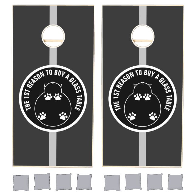 n1st Reason To Buy A Glass Table Emblem  Cornhole Set (Set)