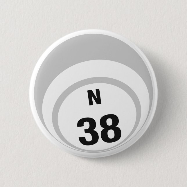 N38 Bingo Ball button (Front)