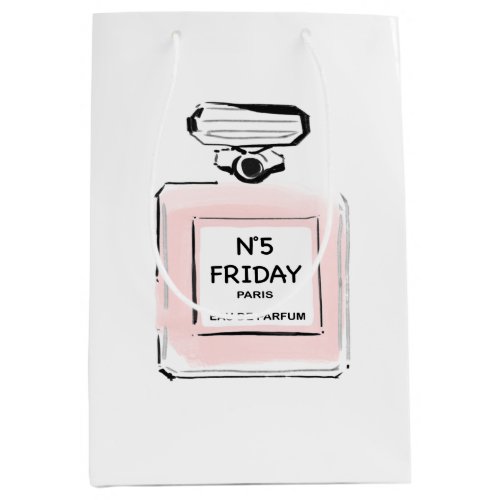 N5 Friday Paris Parfume  bottle Medium Gift Bag