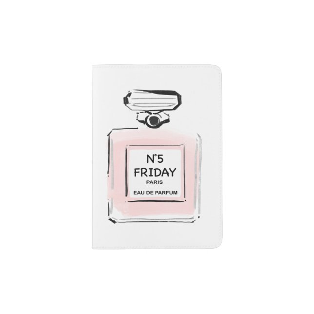 N5 Friday Paris Parfume bottle Passport Holder (Front)