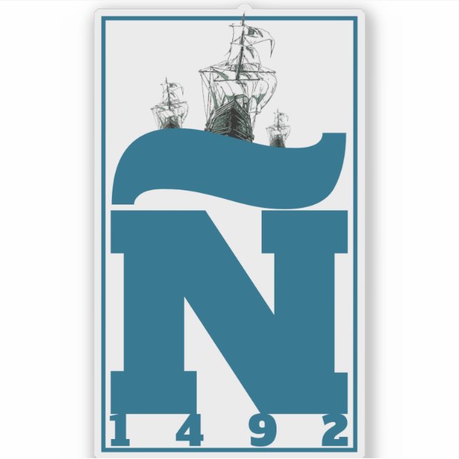 Ñ 1492 STICKER (Front)
