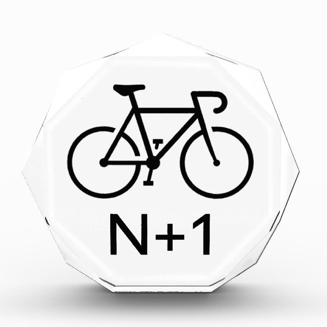 N+1 Bike Acrylic Award (Front)