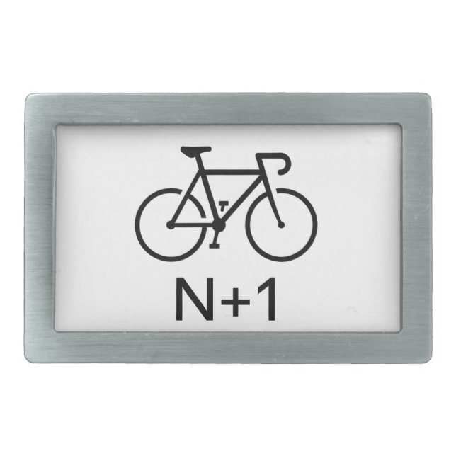 N+1 Bike Belt Buckle (Front)