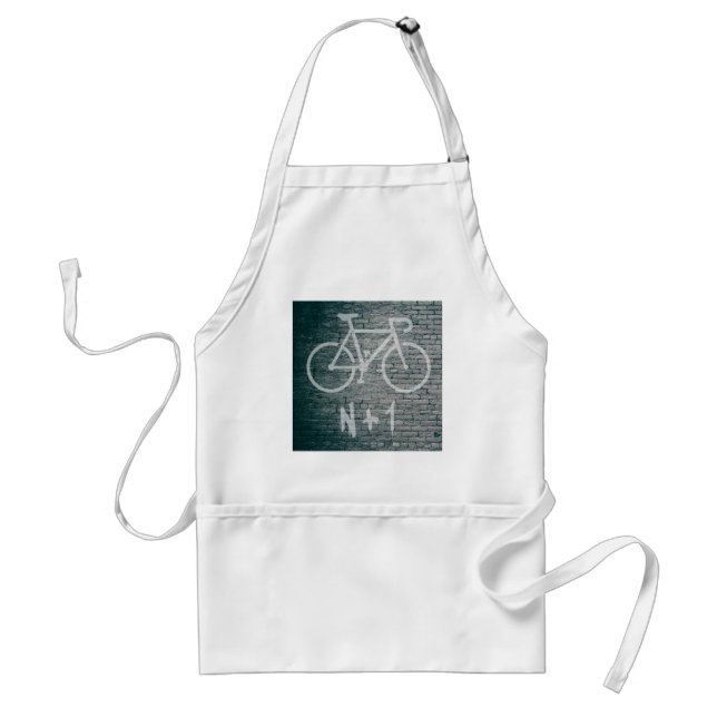 N+1 Bike Graffiti Adult Apron (Front)