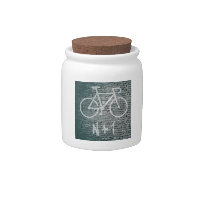 N+1 Bike Graffiti Candy Jar (Front)
