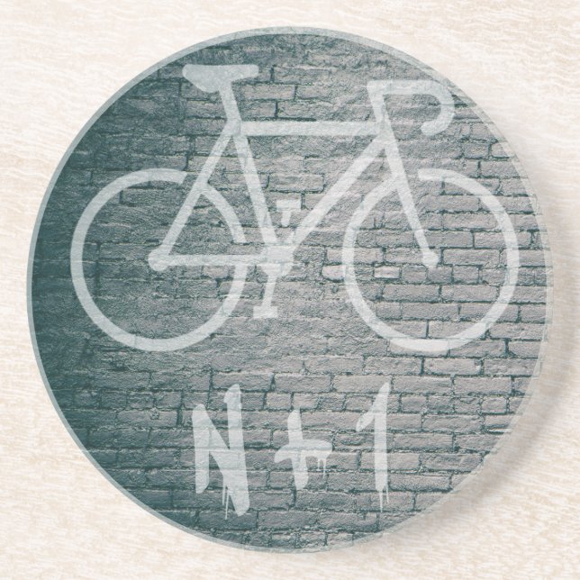 N+1 Bike Graffiti Coaster (Front)