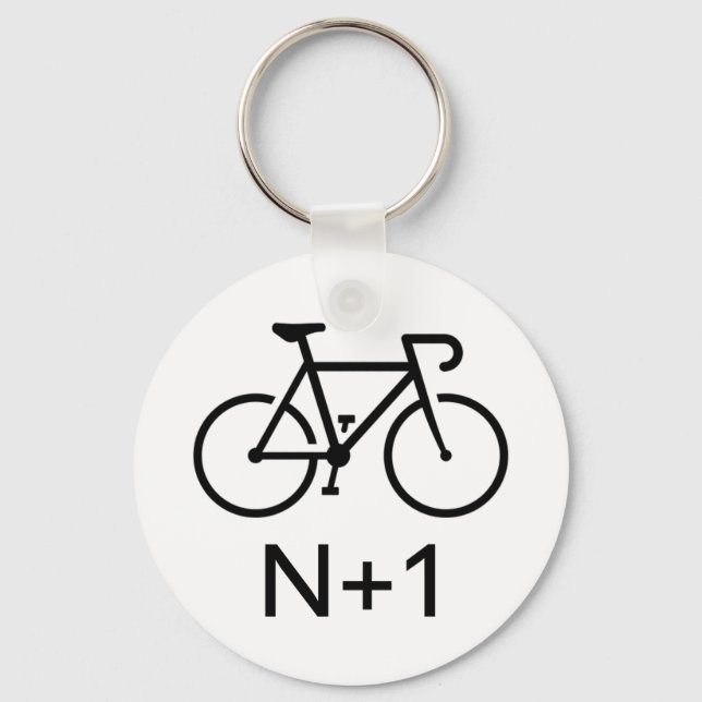 N+1 Bike Keychain (Front)