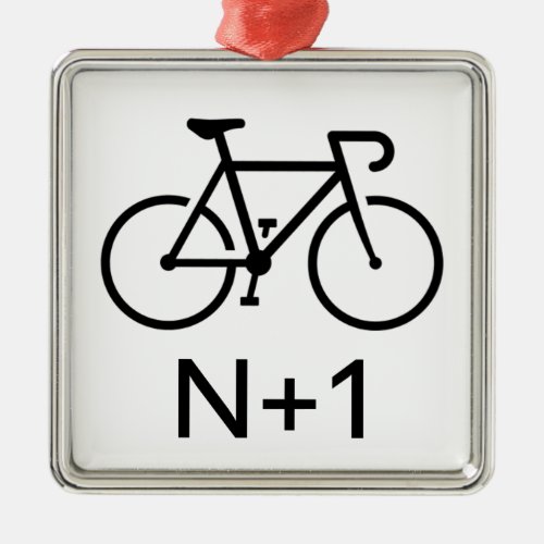 N1 Bike Metal Ornament