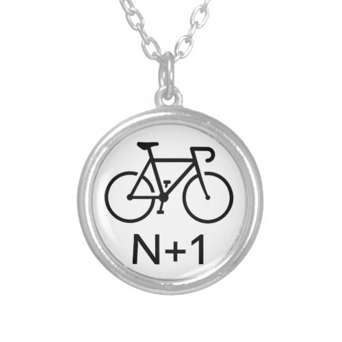 N1 Bike Silver Plated Necklace