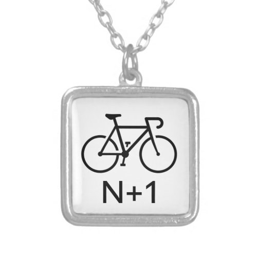 N1 Bike Silver Plated Necklace