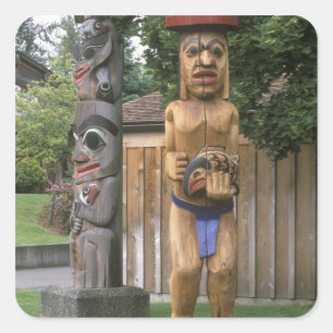 N.A., Canada, British Columbia, Vancouver 2 Square Sticker