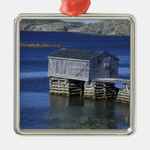 N.A., Canada, Newfoundland, Durrell. Fishing Metal Ornament