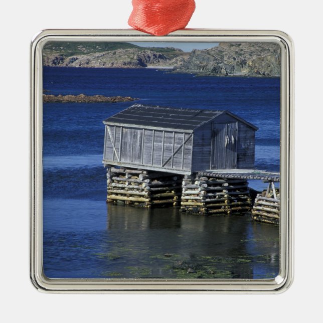 N.A., Canada, Newfoundland, Durrell. Fishing Metal Ornament (Front)