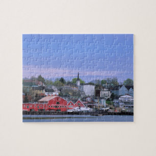 N.A. Canada, Nova Scotia. A view of Lunenburg, a Jigsaw Puzzle