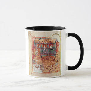 N.A.L 2334 fol.10v Noah's Ark, from 'De Tours Pent Mug