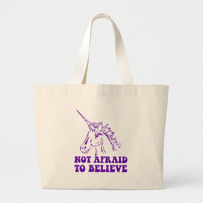 N.A.U.B Not Afraid To Believe Unicorn Canvas Bag