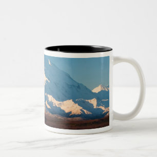 N.A., USA, Alaska. Mt. McKinley in Denali Two-Tone Coffee Mug