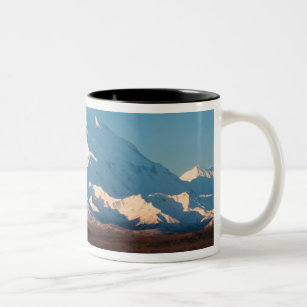 N.A., USA, Alaska.  Mt. McKinley in Denali Two-Tone Coffee Mug