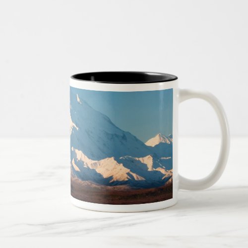 NA USA Alaska  Mt McKinley in Denali Two_Tone Coffee Mug