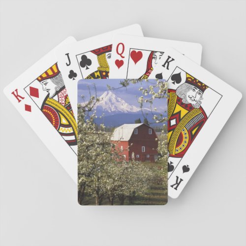 NA USA Oregon Hood River County Red Playing Cards
