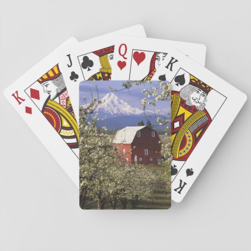 NA USA Oregon Hood River County Red Poker Cards