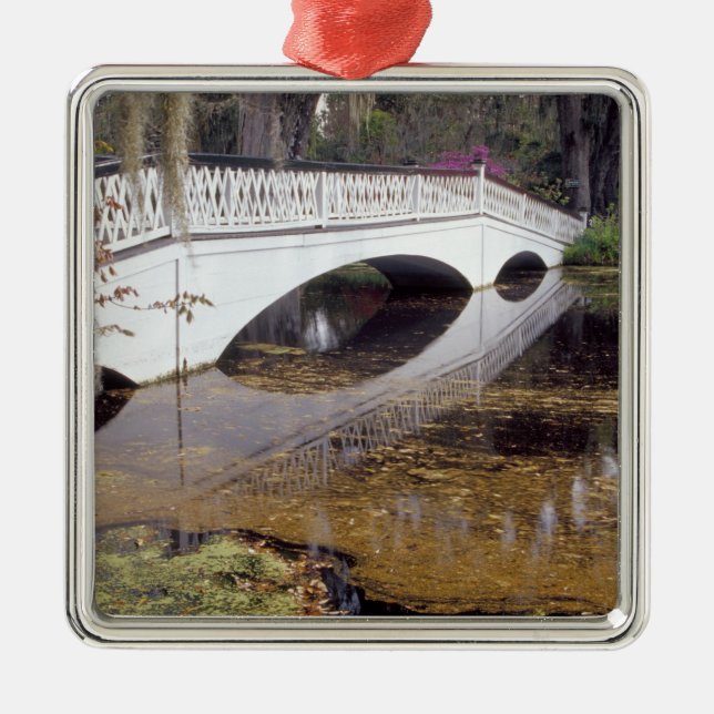 N.A., USA, South Carolina, Charleston.  Magnolia Metal Ornament (Front)