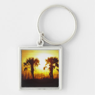 N.A., USA, South Carolina, Charleston. Sunset Keychain